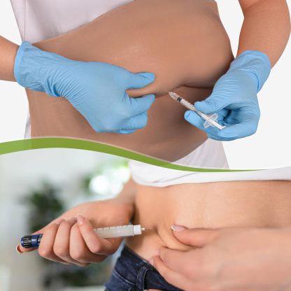 Subcutaneous Injection Training Abdomen Simulator - Medium