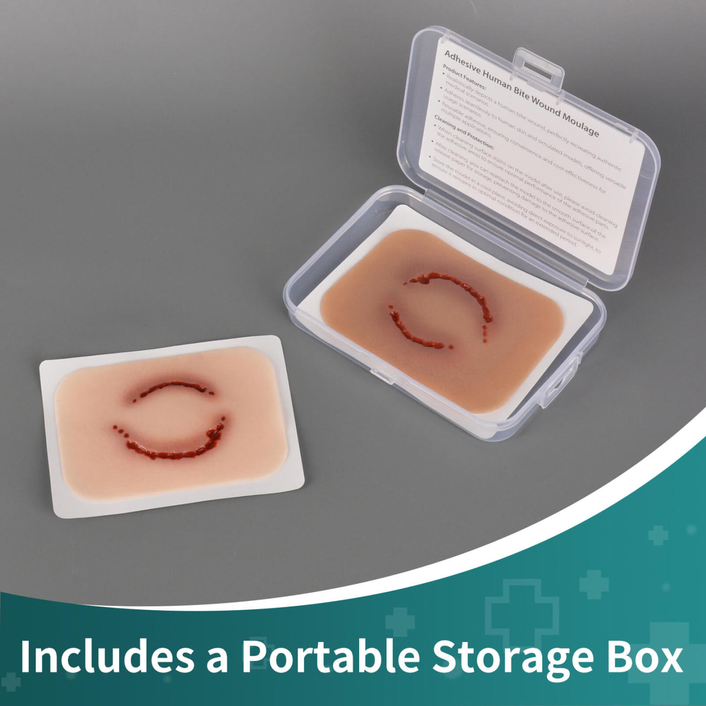 portable human bite wound moulage