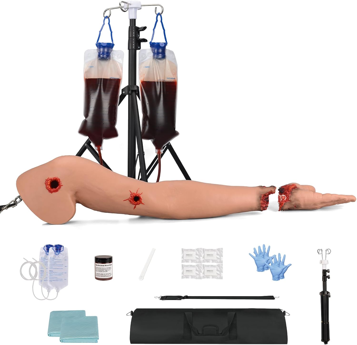 Bleeding Control Arm Simulator with Multiple Wounds
