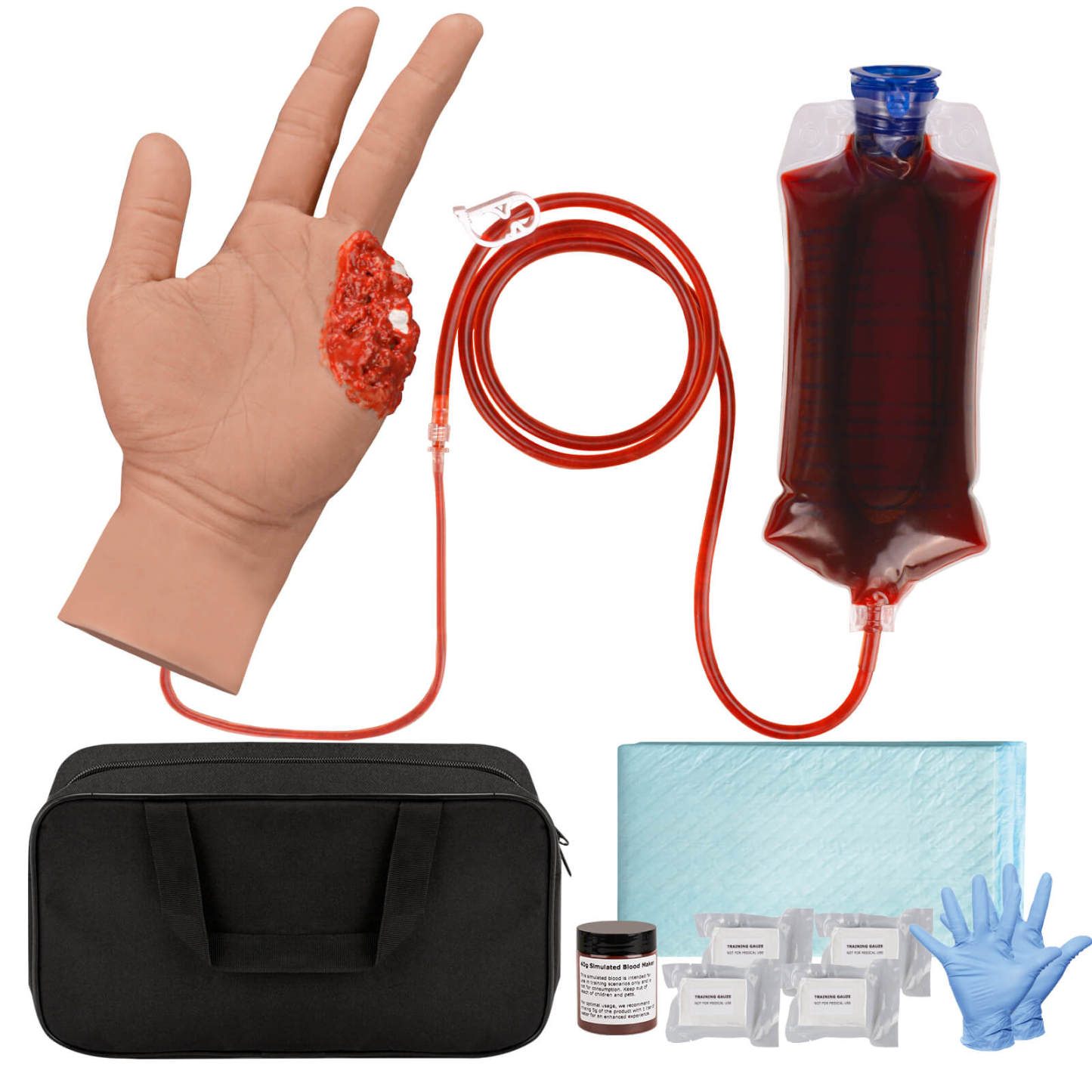 Hemostasis Training Trauma Hand Kit, Medium Skin