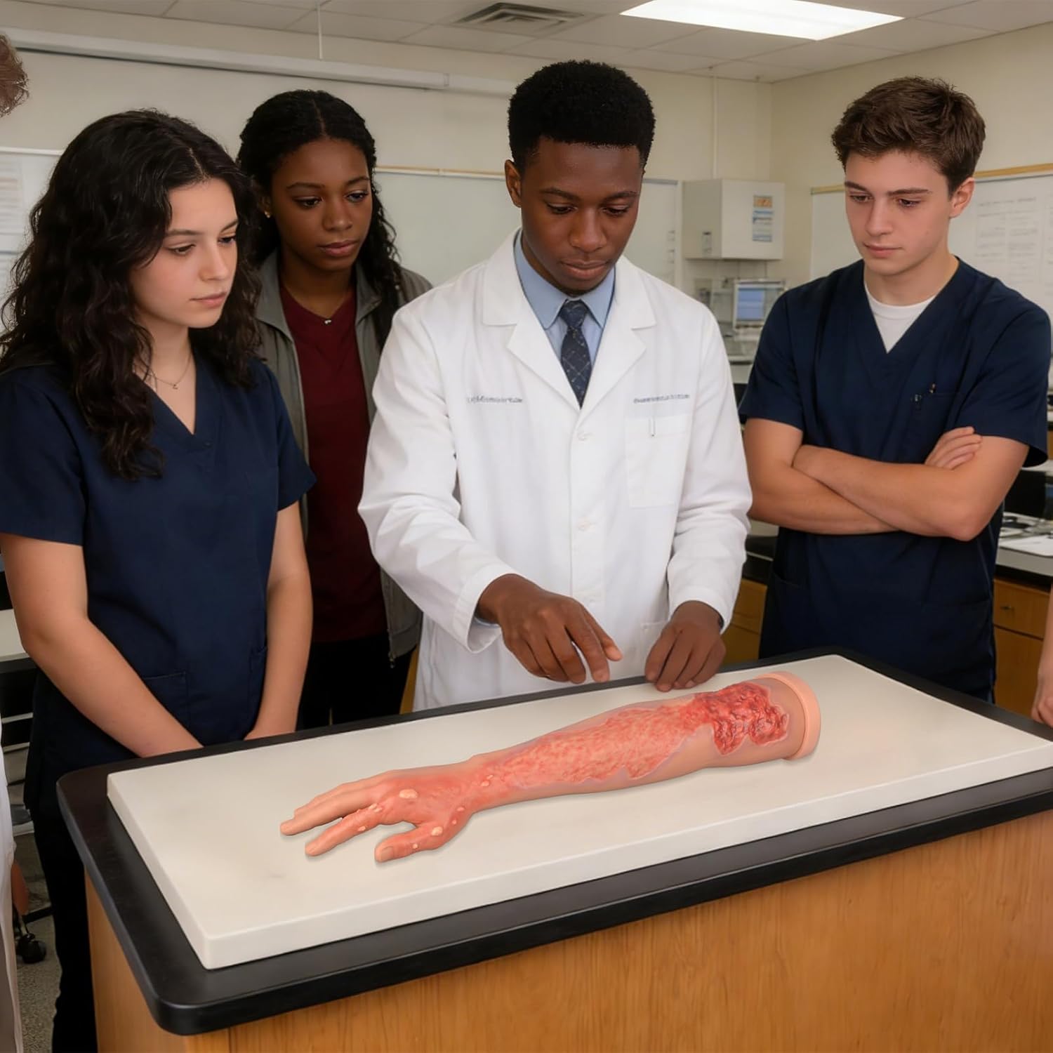 Multi-Degree Burn Wound Arm Task Trainer