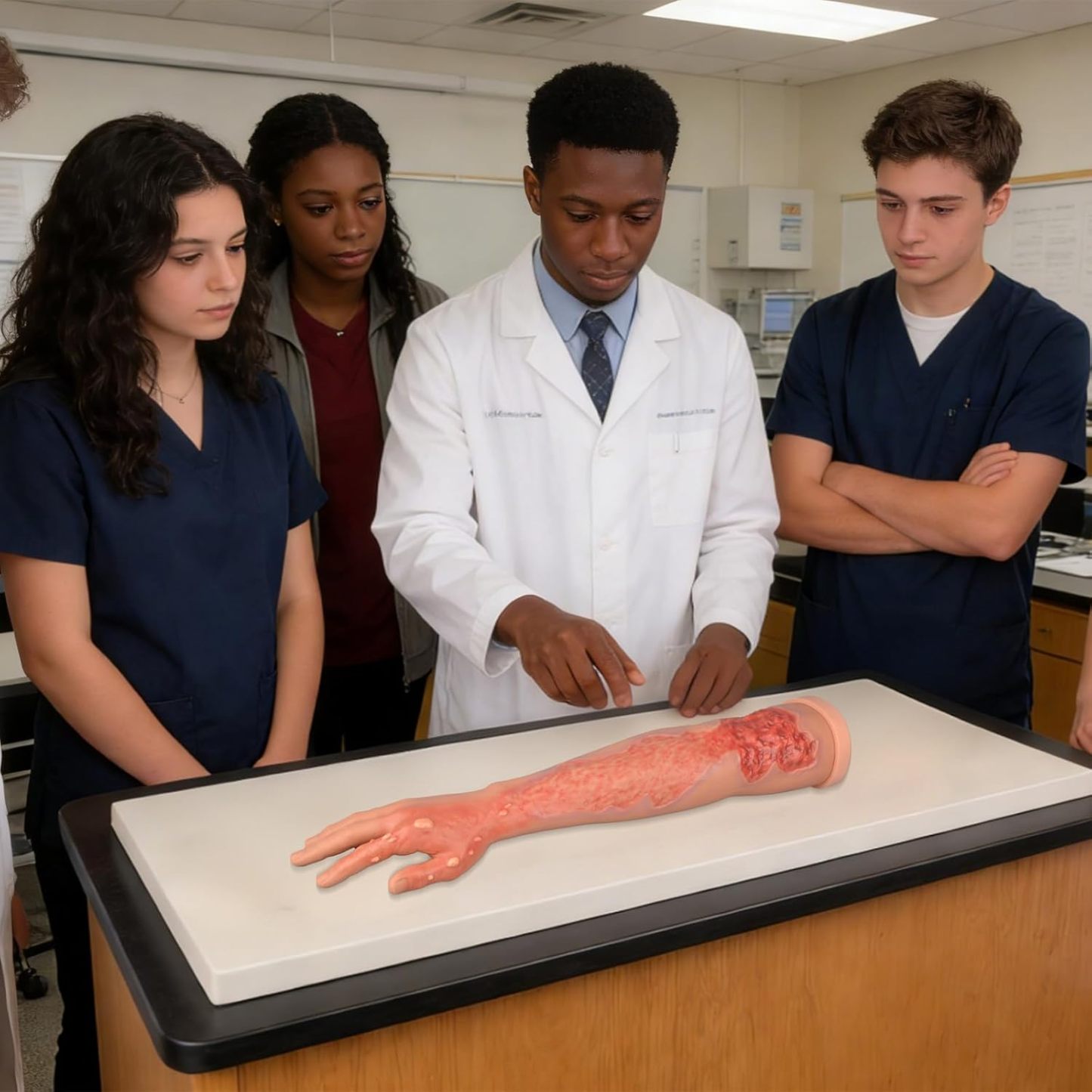 Multi-Degree Burn Wound Arm Task Trainer