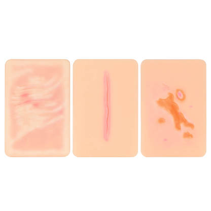 Card-sized Atrophic Scar Wound Simulation Models (Set of 3)