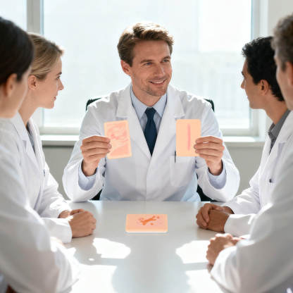 Card-sized Atrophic Scar Wound Simulation Models (Set of 3)