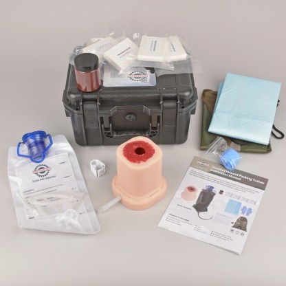 Columnar Gunshot Wound Packing Trainer With Suture