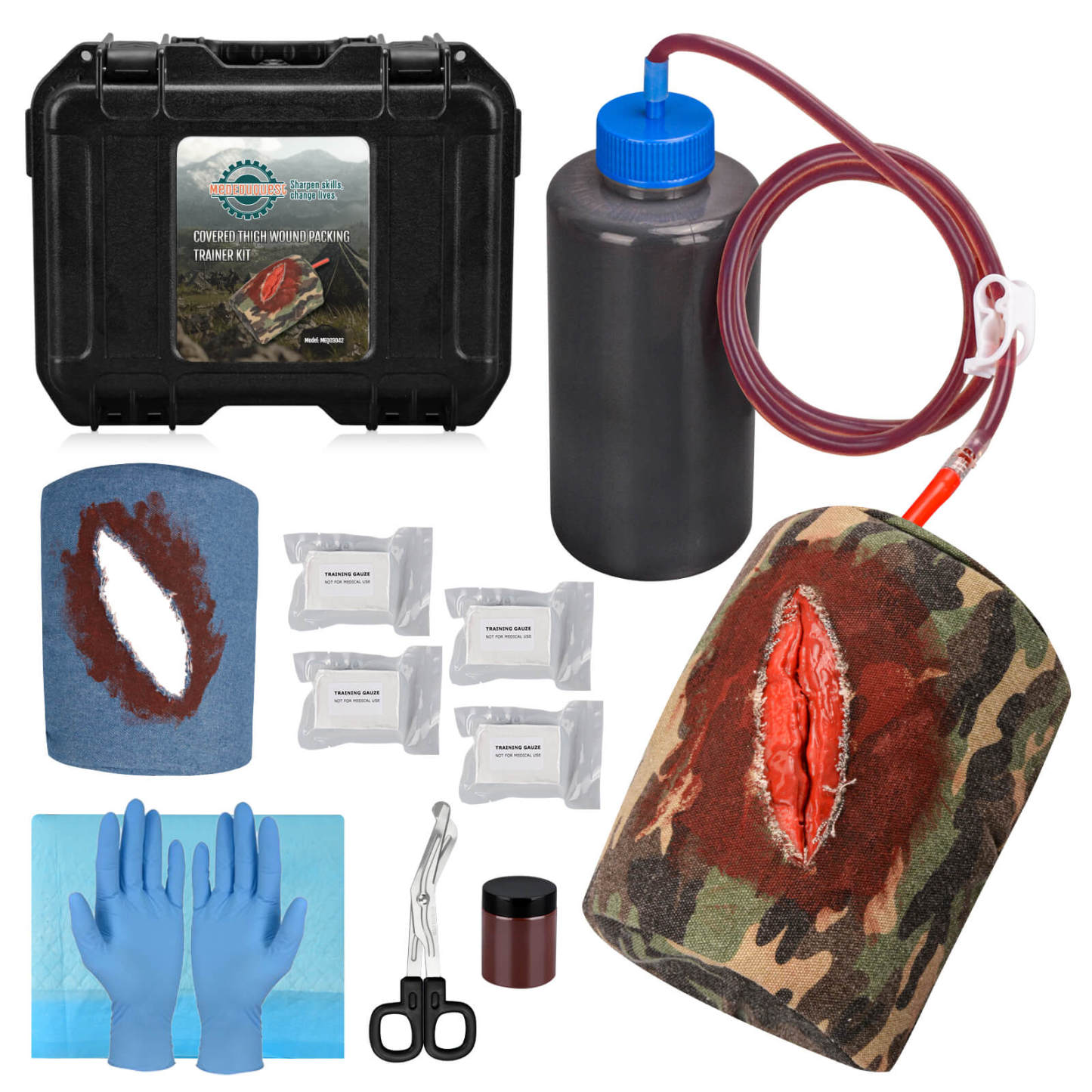 Covered Thigh Wound Packing Trainer Kit