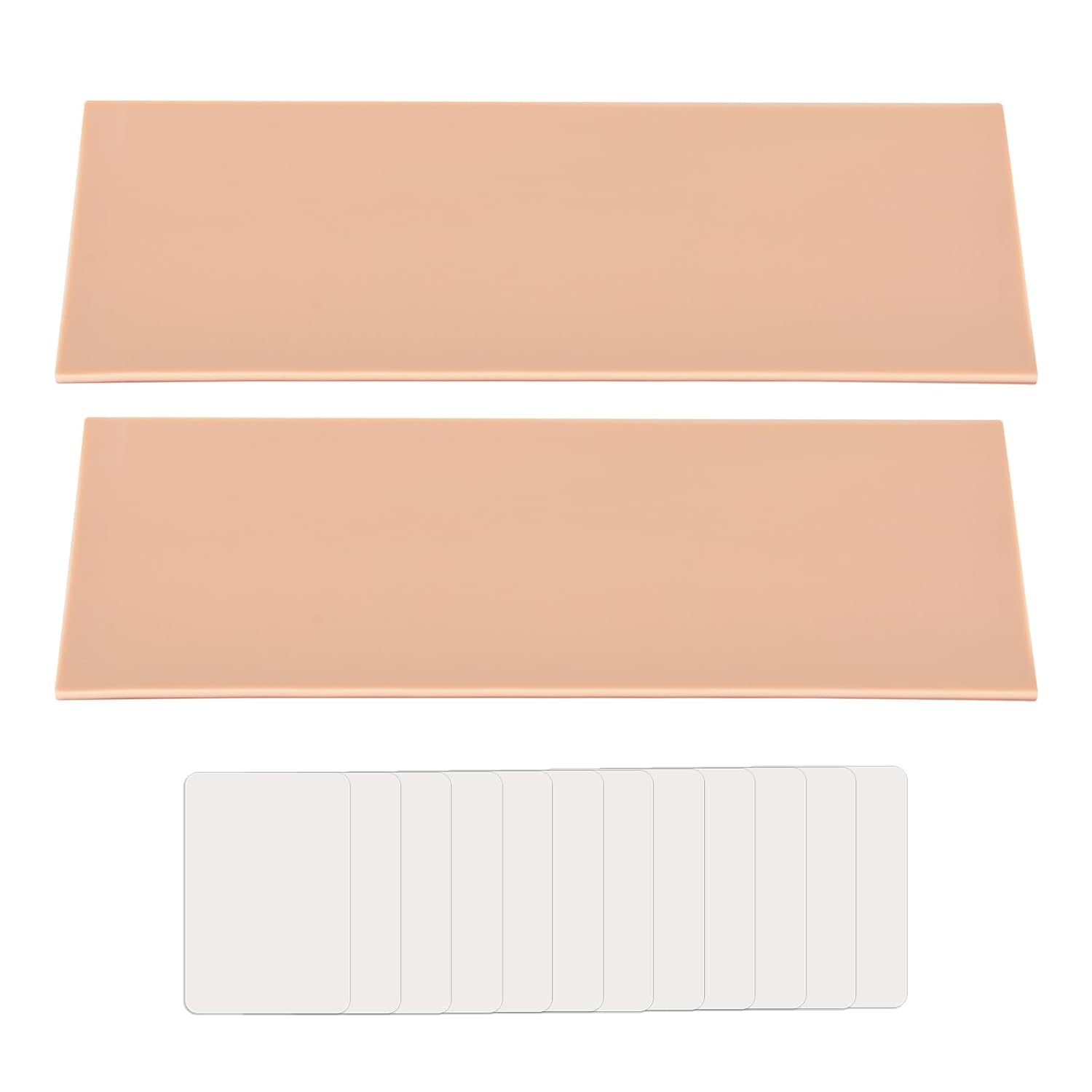 Neck Skin Replacement (x2) and Simulated Cricothyroid Membrane (x12) for Cricothyrotomy Task Trainer