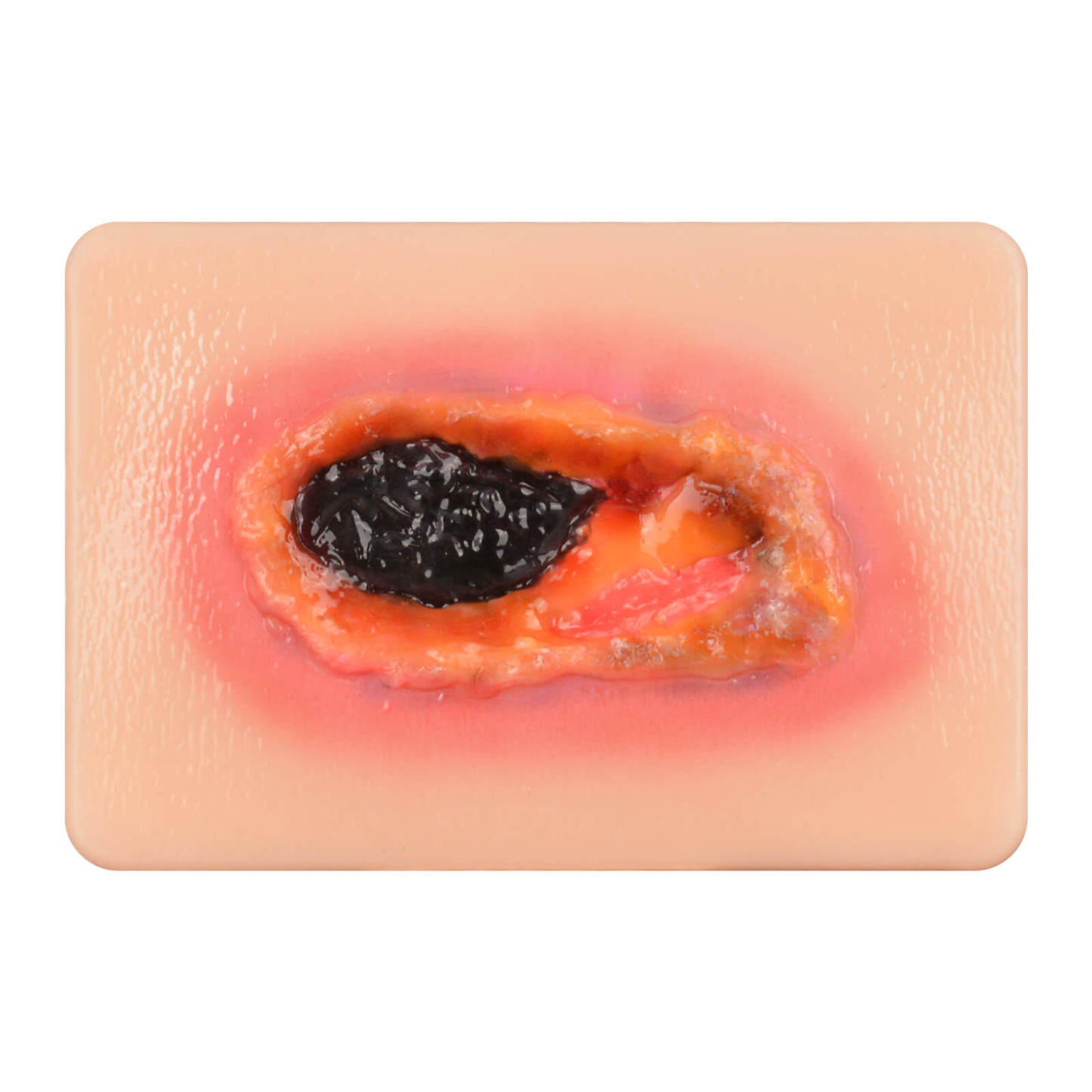 Card-sized Necrotic Wound Simulation Models