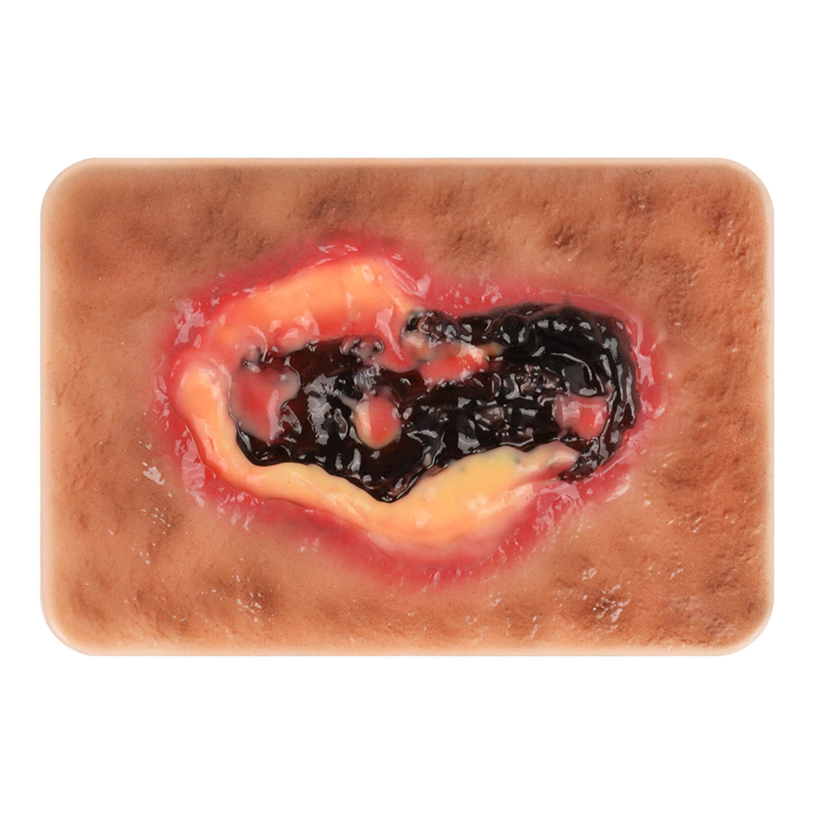 Card-sized Necrotic Wound Simulation Models