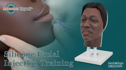 Dark Skin Facial Injection Training Mannequin - Kaya Model