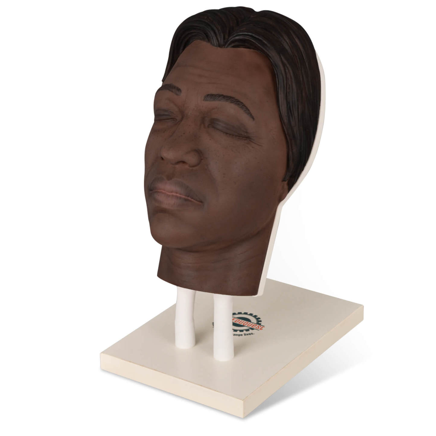 Facial Injection Training Silicone Mannequin Head with Dark Skin - Kaya Model