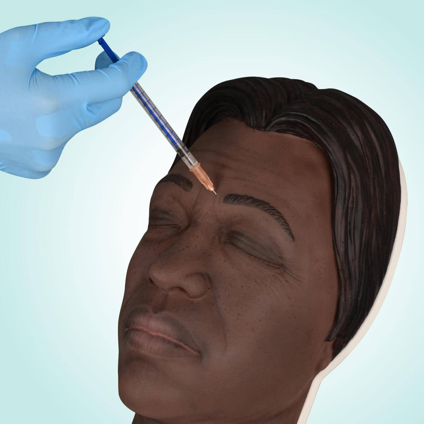 Dark Skin Facial Injection Trainer