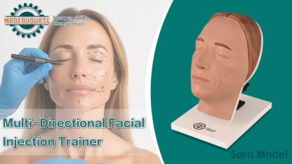 Female Facial Injection Mannequin Head - Sara Model, Multi-Directional 