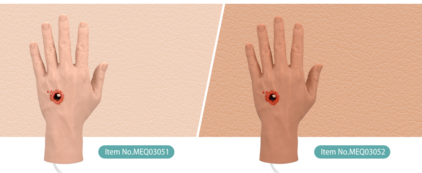 GSW Through Hand Stop The Bleed Training Kit, Light and Medium Skin