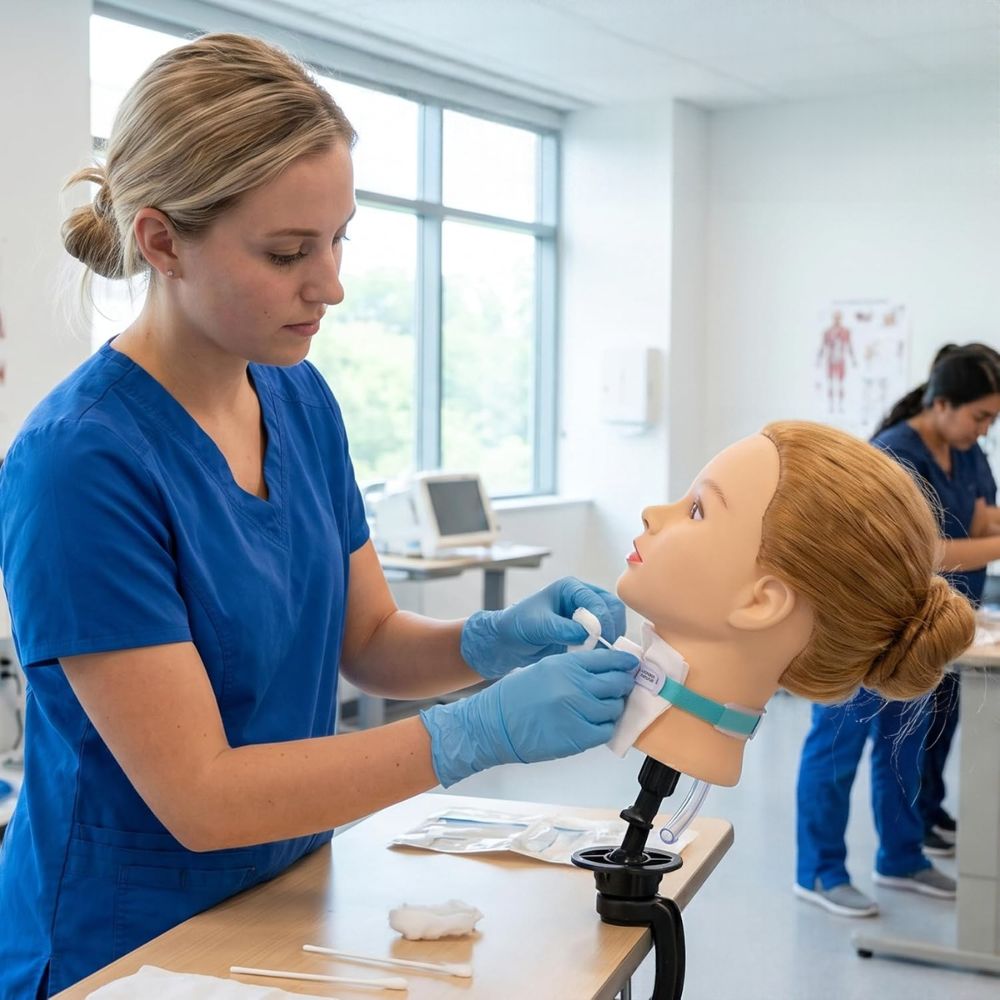 Female Tracheostomy Care and Nasogastric Tube Training Model