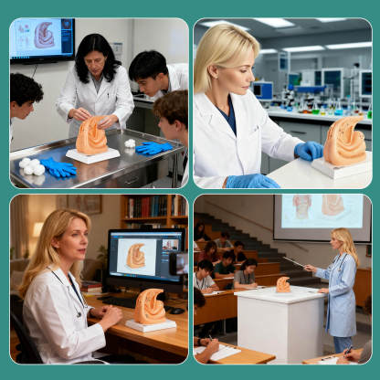 Female Urinary Catheterization Practice Model with Numbered Anatomy