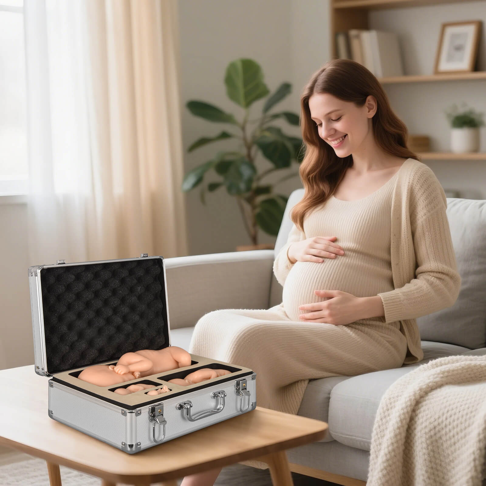 MedEduQuest Male Fetal Development Model Set, Light Skin Tone