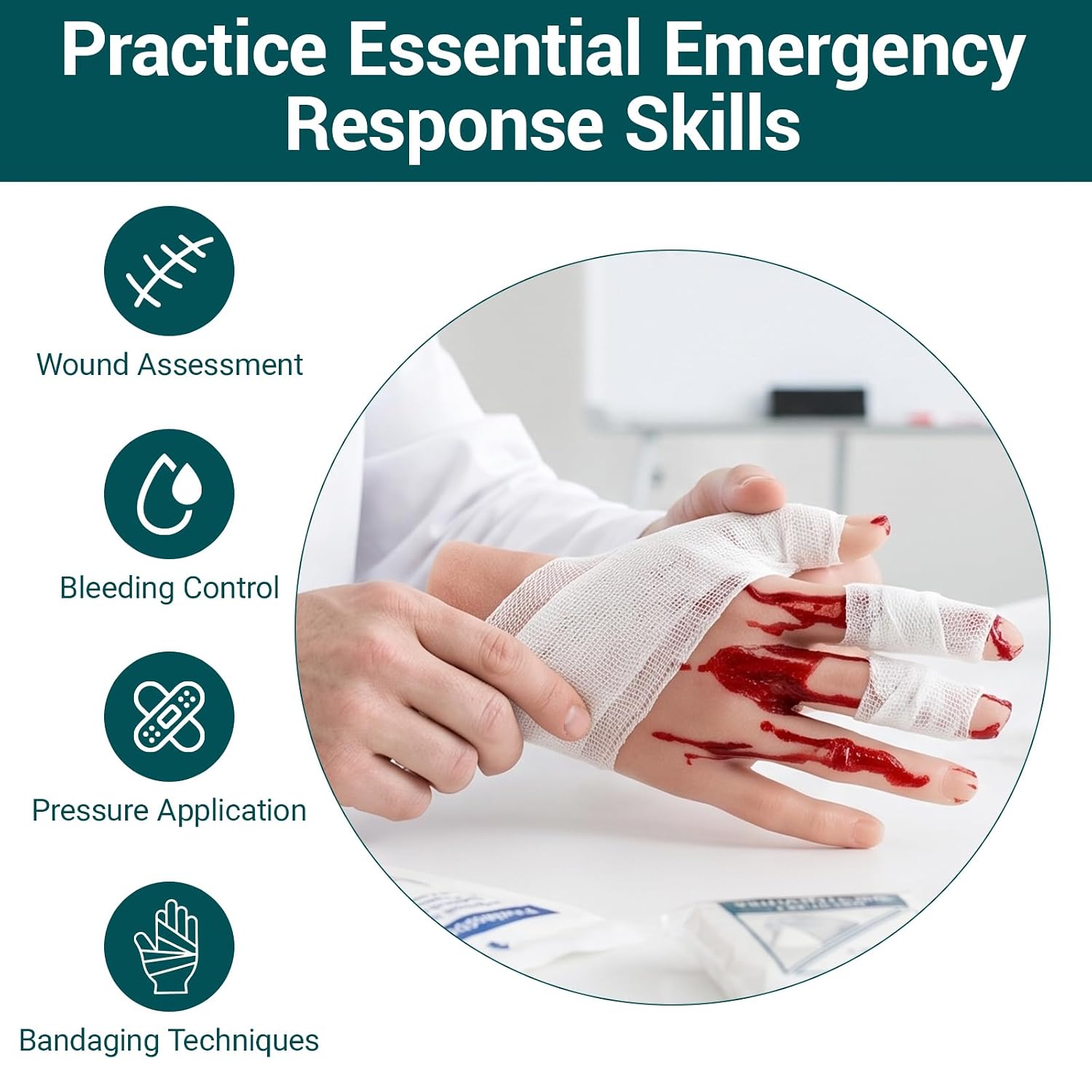 Fingertip Amputation Injury Simulation Hand