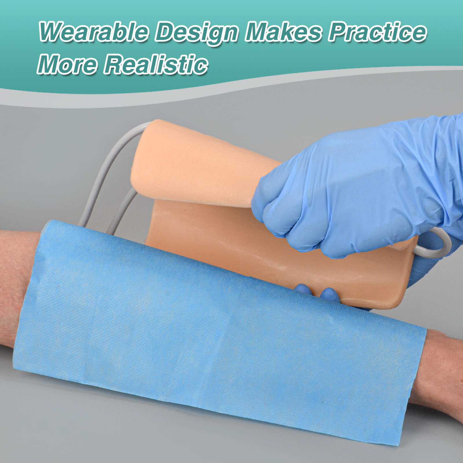 Wearable Forearm IV Injection & Phlebotomy Practice Sleeve Pad