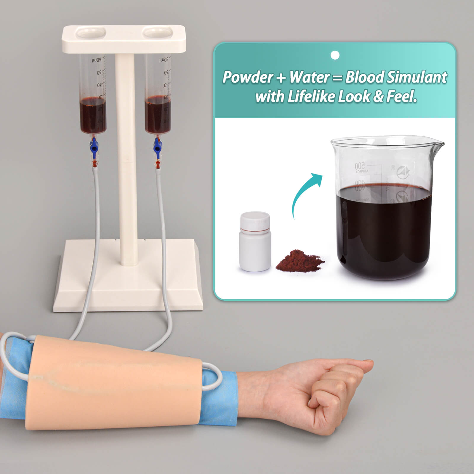 Wearable Forearm IV Injection & Phlebotomy Practice Sleeve Kit