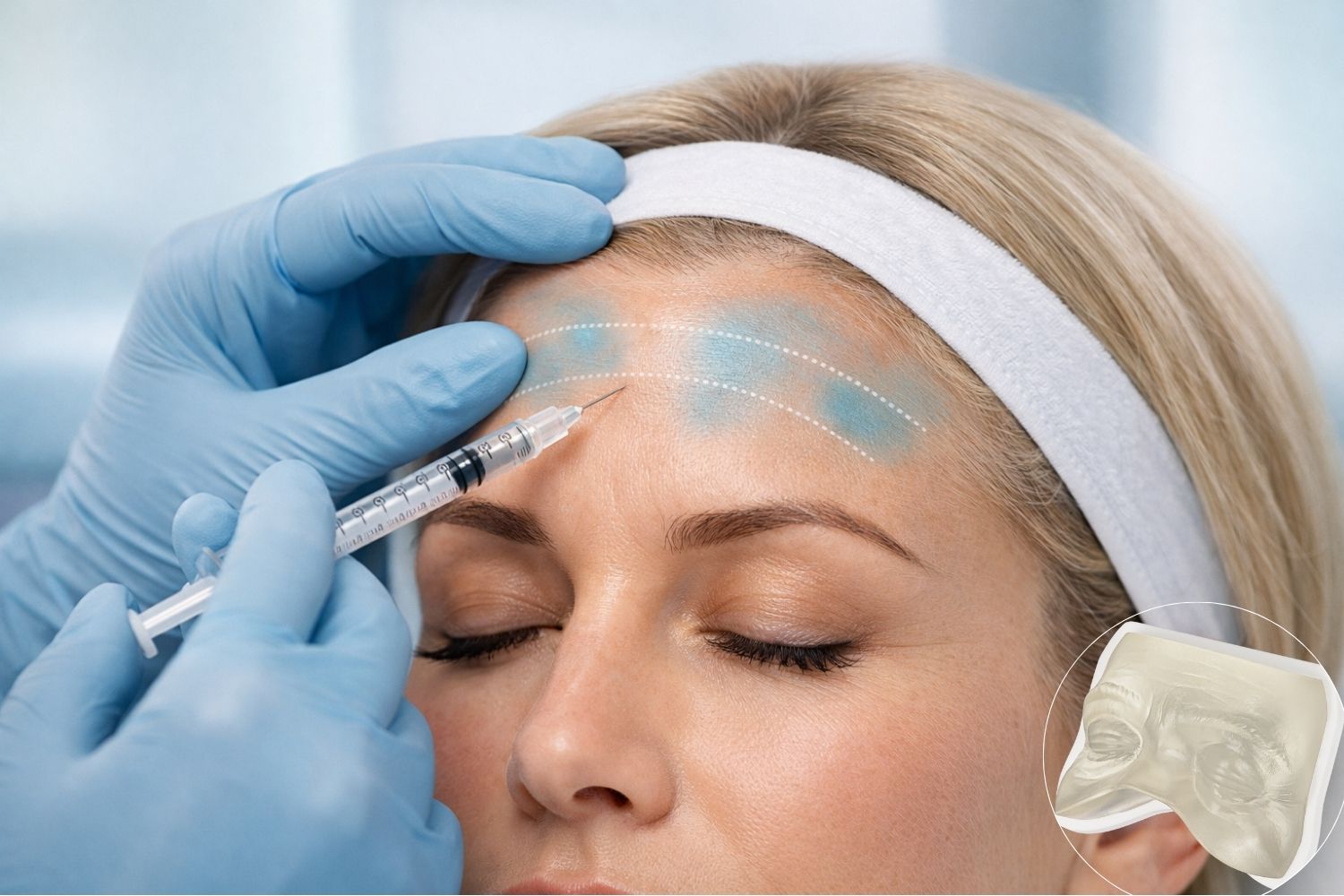 forehead botox injection sites