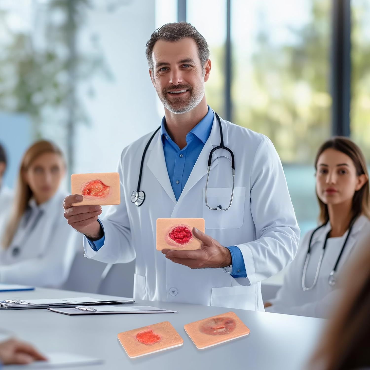 Card-sized Granulation Wound Simulation Models