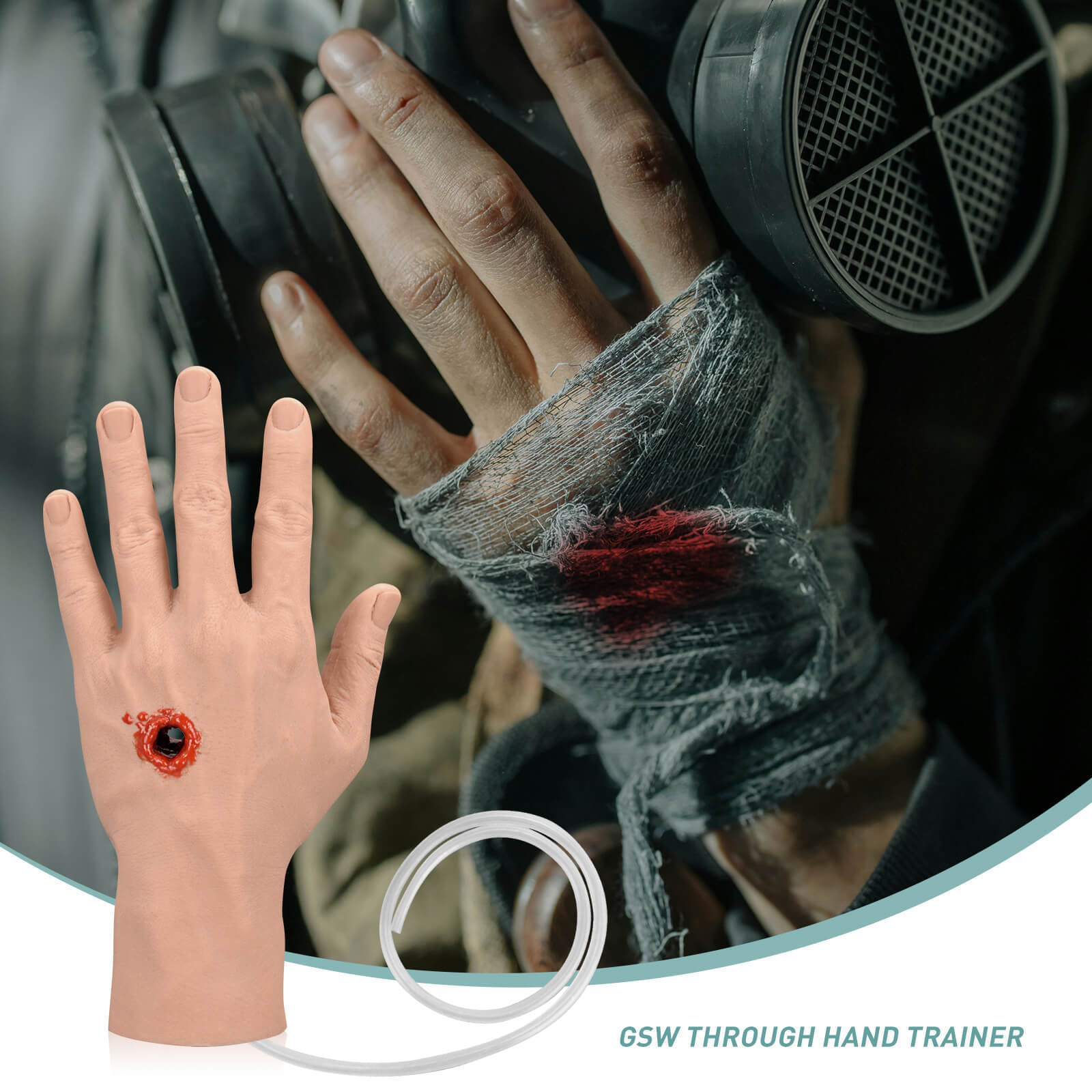 GSW Through Hand Stop The Bleed Training Kit