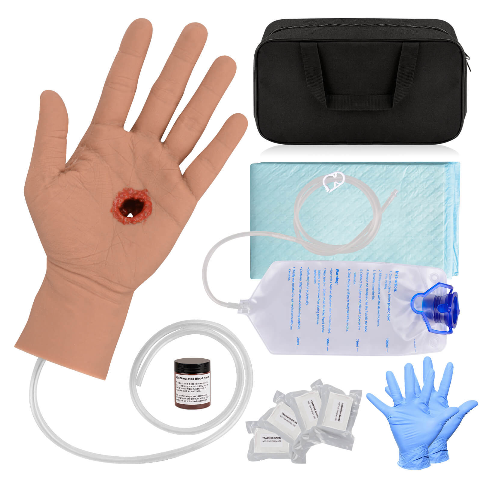 GSW Through Hand Stop The Bleed Training Kit