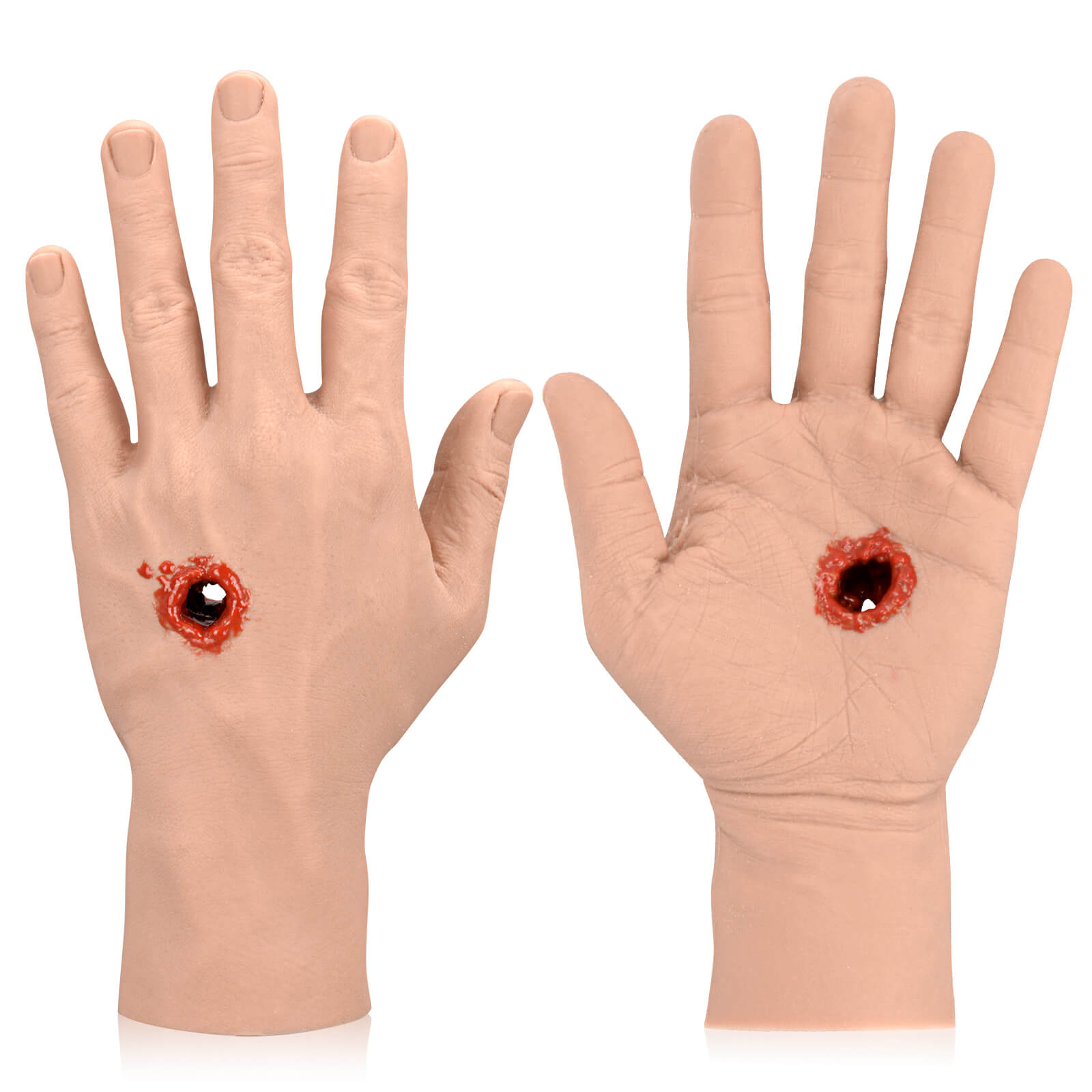 GSW Through Hand Wound Packing Trainer, Light Skin Front and Back Side