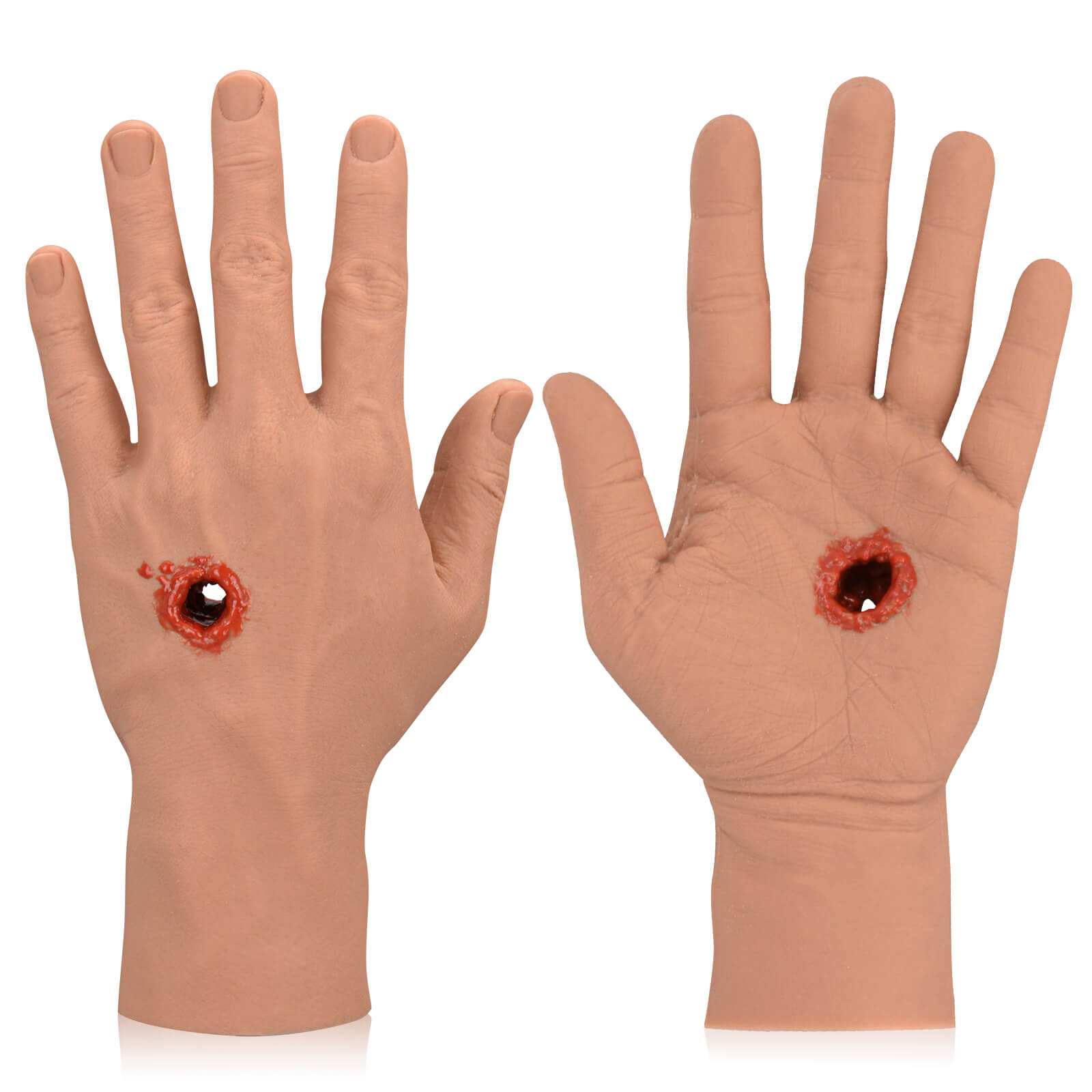 GSW Through Hand Wound Packing Trainer, Medium Skin Front and Back Side