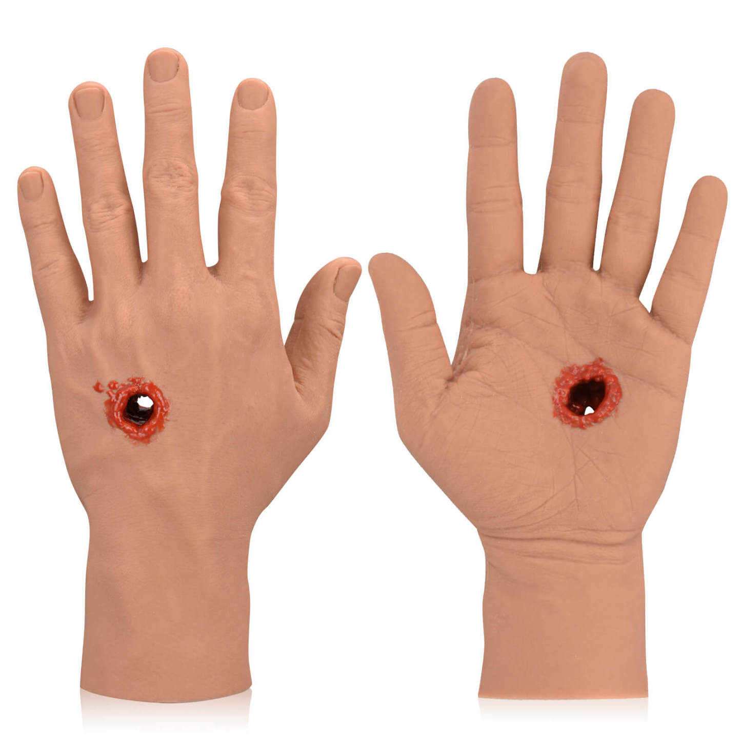 GSW Through Hand Wound Packing Trainer, Medium Skin Front and Back Side