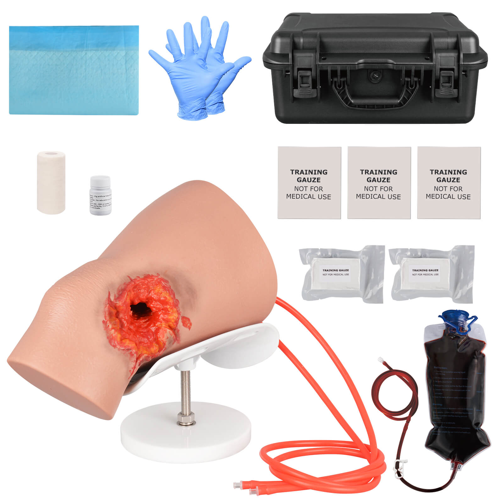 GSW Through Knee Stop The Bleed Training Kit