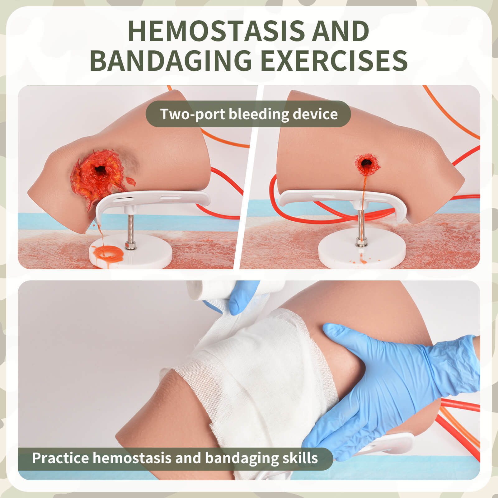GSW Through Knee Stop The Bleed Training Kit