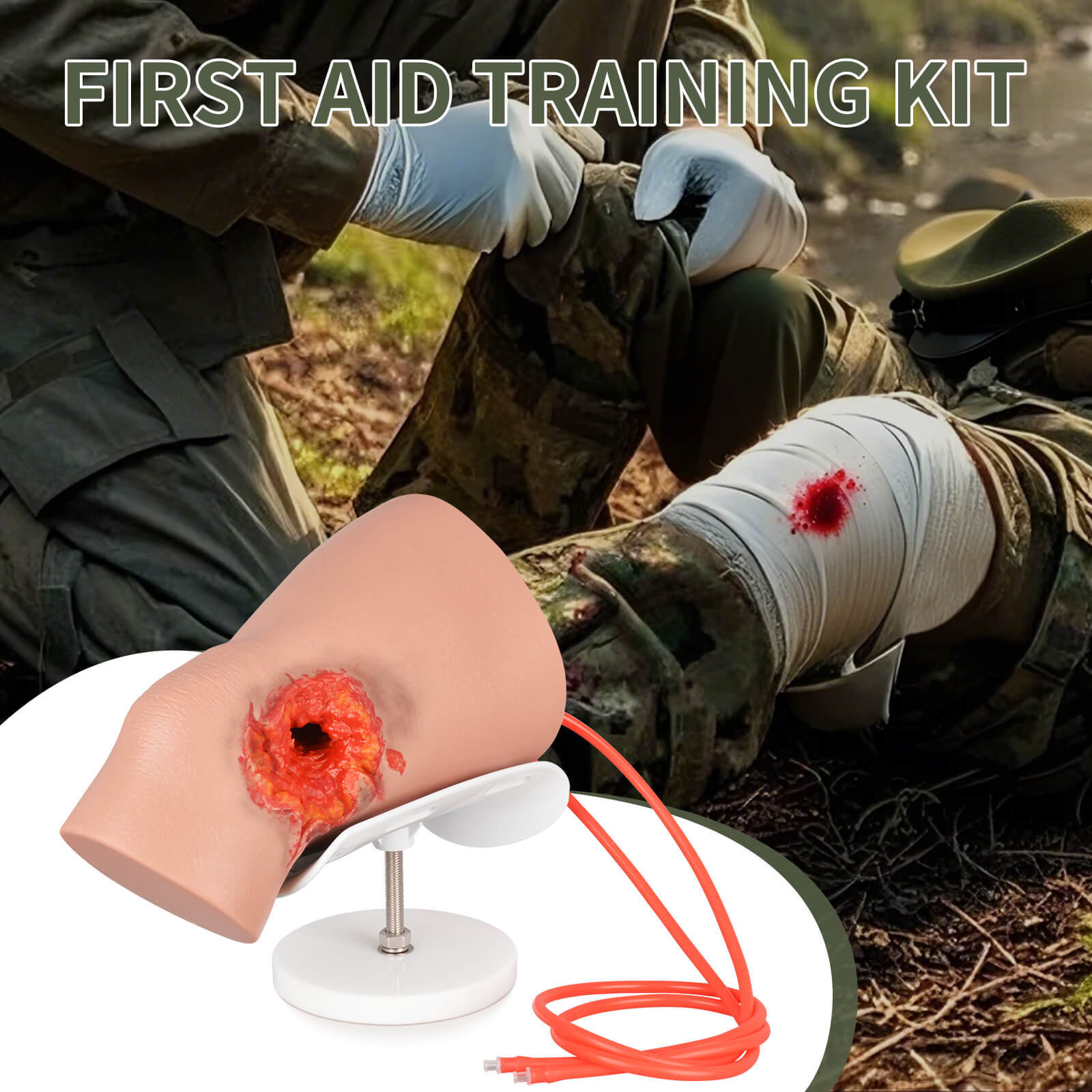 GSW Through Knee Stop The Bleed Training Kit