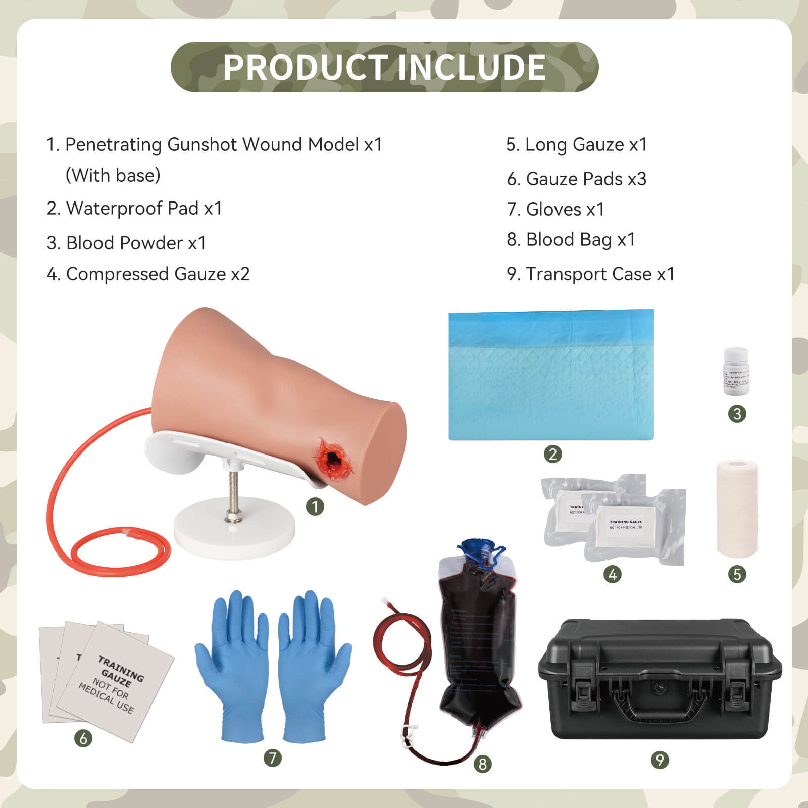GSW Through Leg Trainer - Bleeding Control & Tourniquet Practice