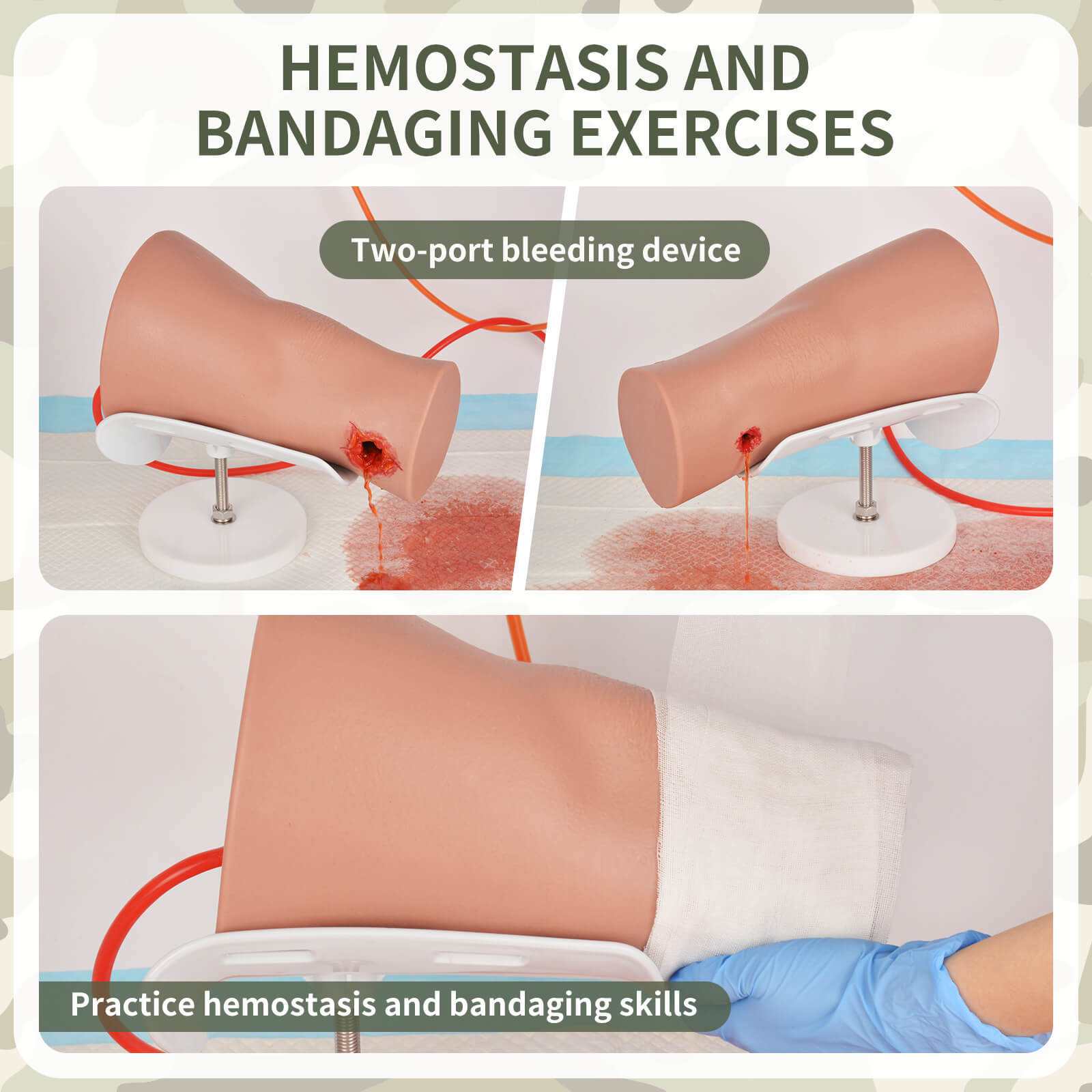 GSW Through Leg Trainer - Bleeding Control & Tourniquet Practice