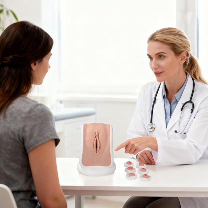 Gynecological Examination Model with 6 Cervical Pathology Replacements