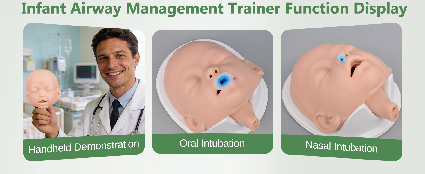  Infant Airway Management Trainer for OPA & NPA Practice