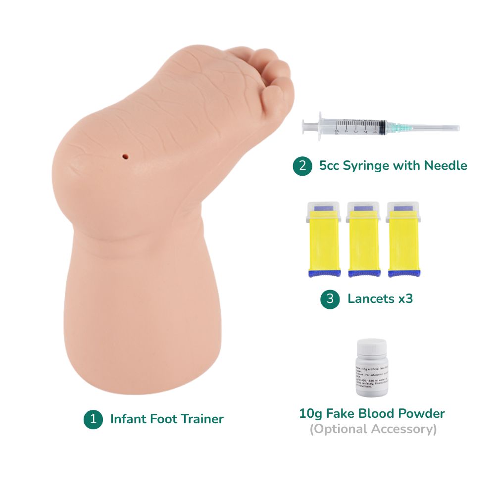 Infant Foot Heel Stick Training Simulator