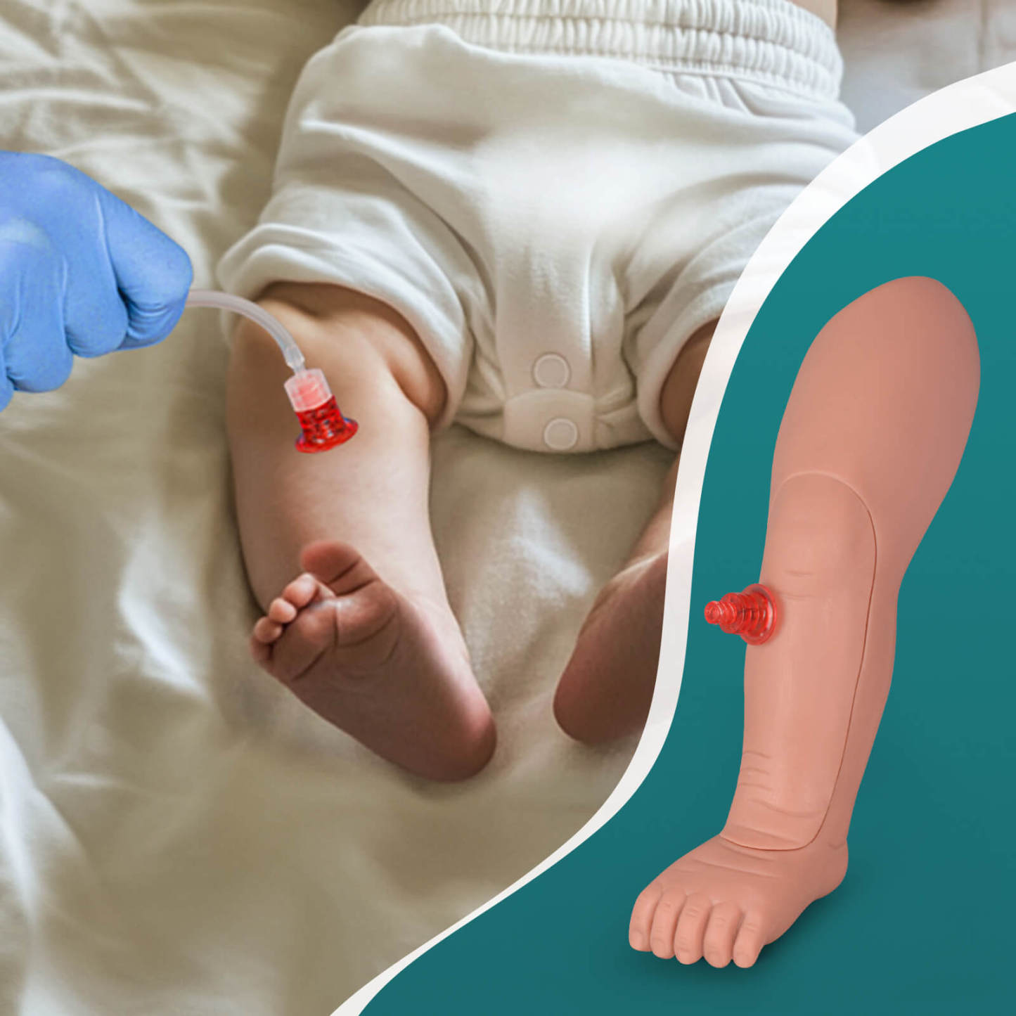 Infant Intraosseous (IO) Infusion & Injection Leg Trainer Kit