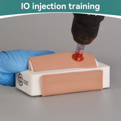 Infant Tibial IO Access Trainer with Skin Pad - Velcro & Sleeve