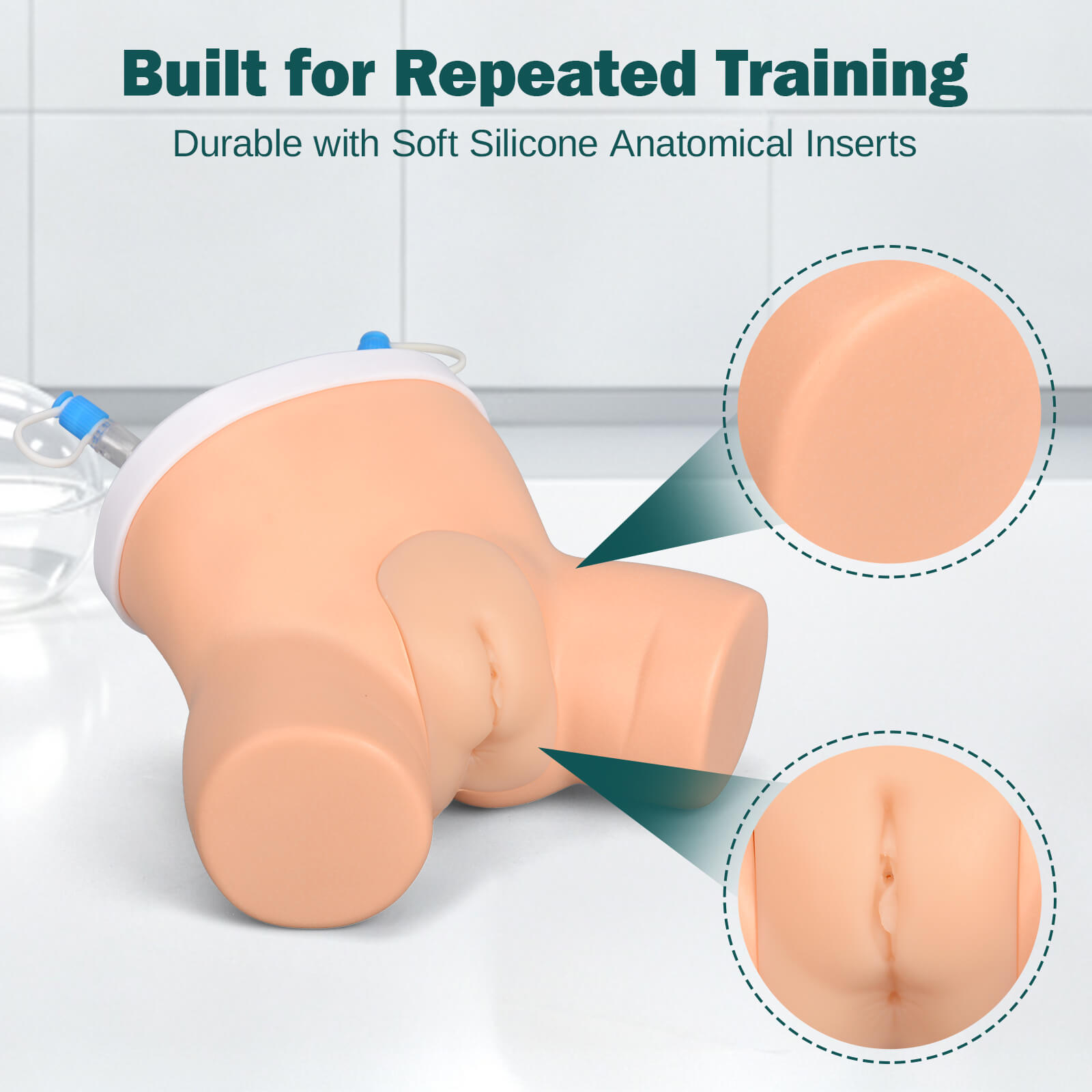 Infant Catheterization Trainer with Male and Female Inserts