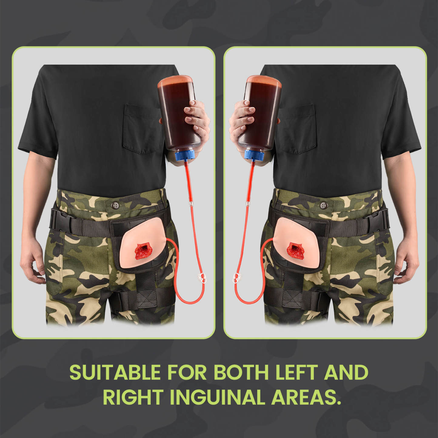 wearable inguinal wound packing trainer