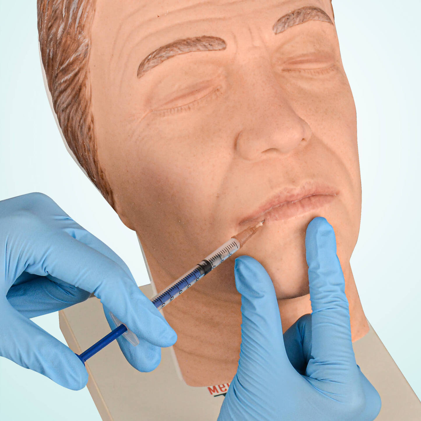 Facial Injection Training Head with Masculine Features