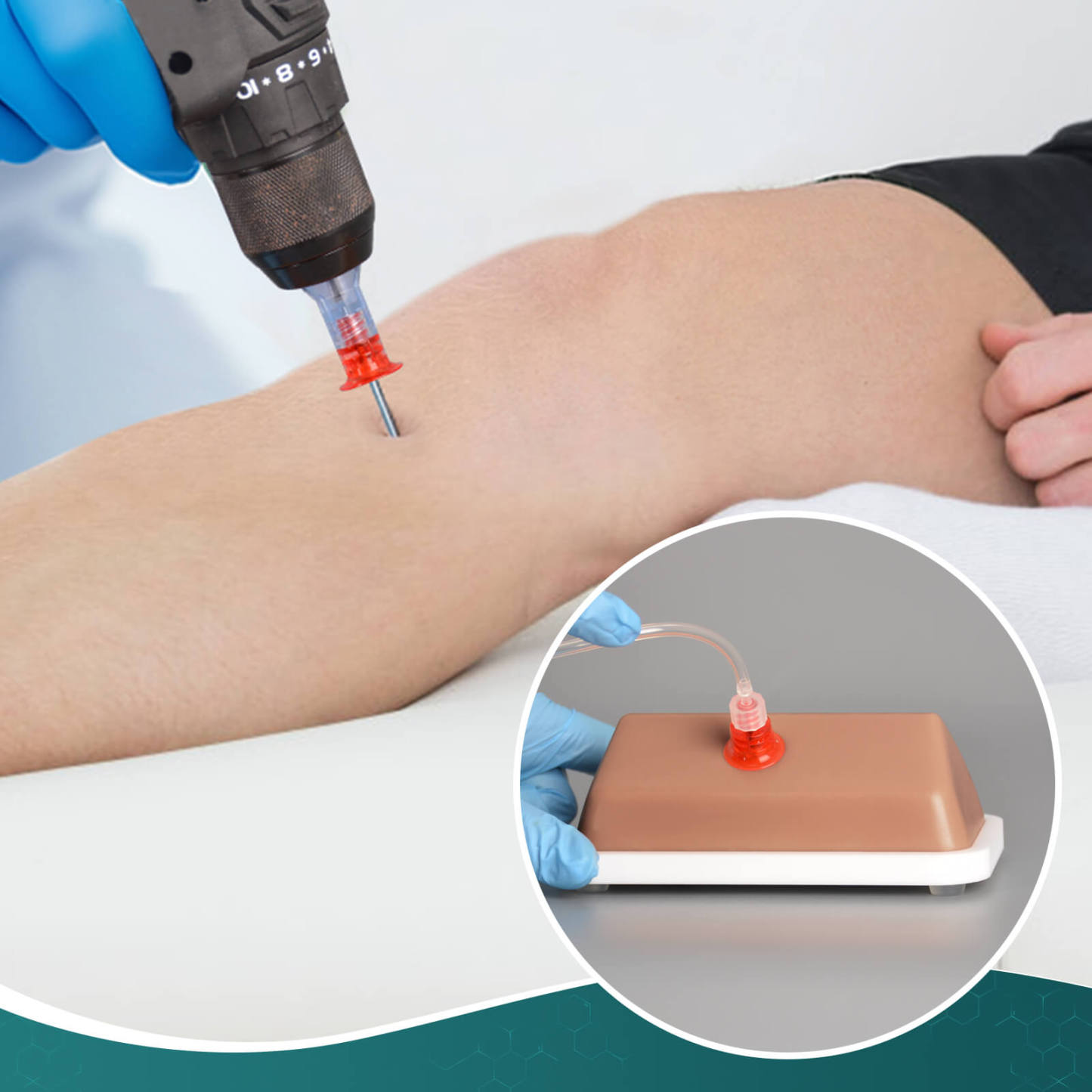 IO Injection Trainer with Angled Practice Surface