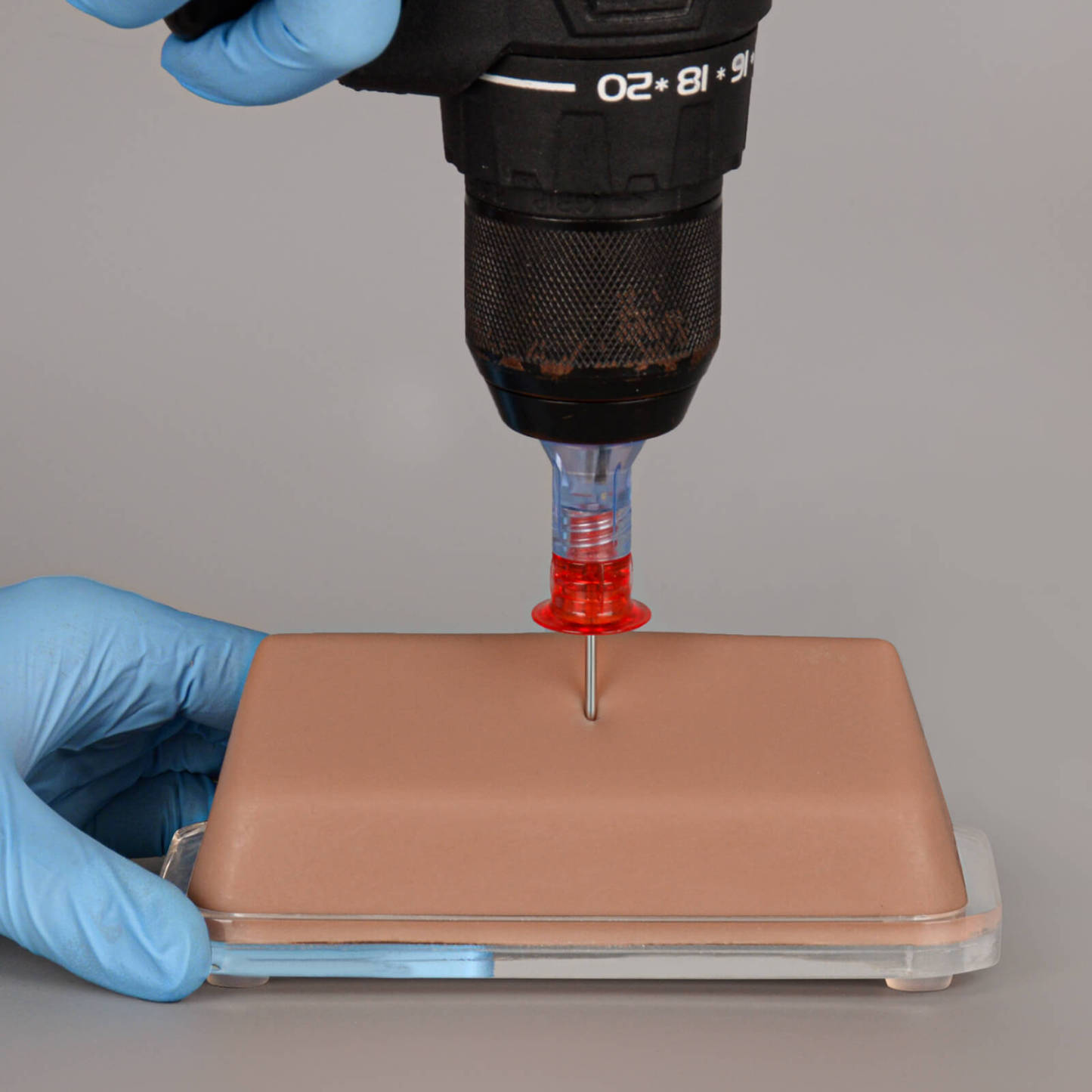 Transparent IO Injection Trainer with Bone Marrow - Angled Practice Surface