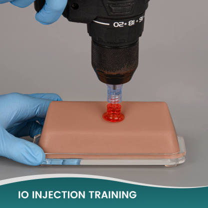 Transparent IO Injection Trainer with Bone Marrow - Angled Practice Surface