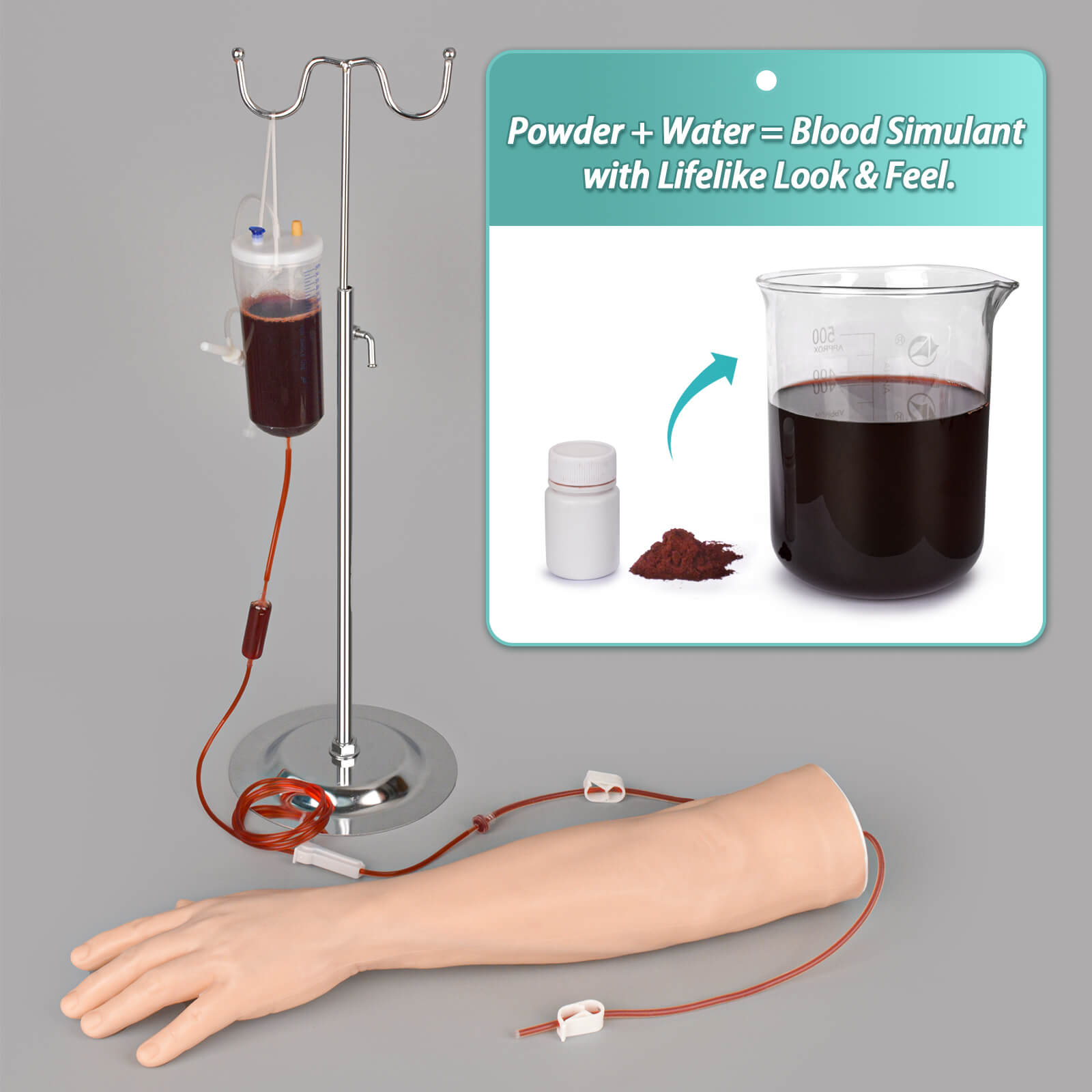 IV Injection Arm for Phlebotomy Venipuncture Cannulation Practice