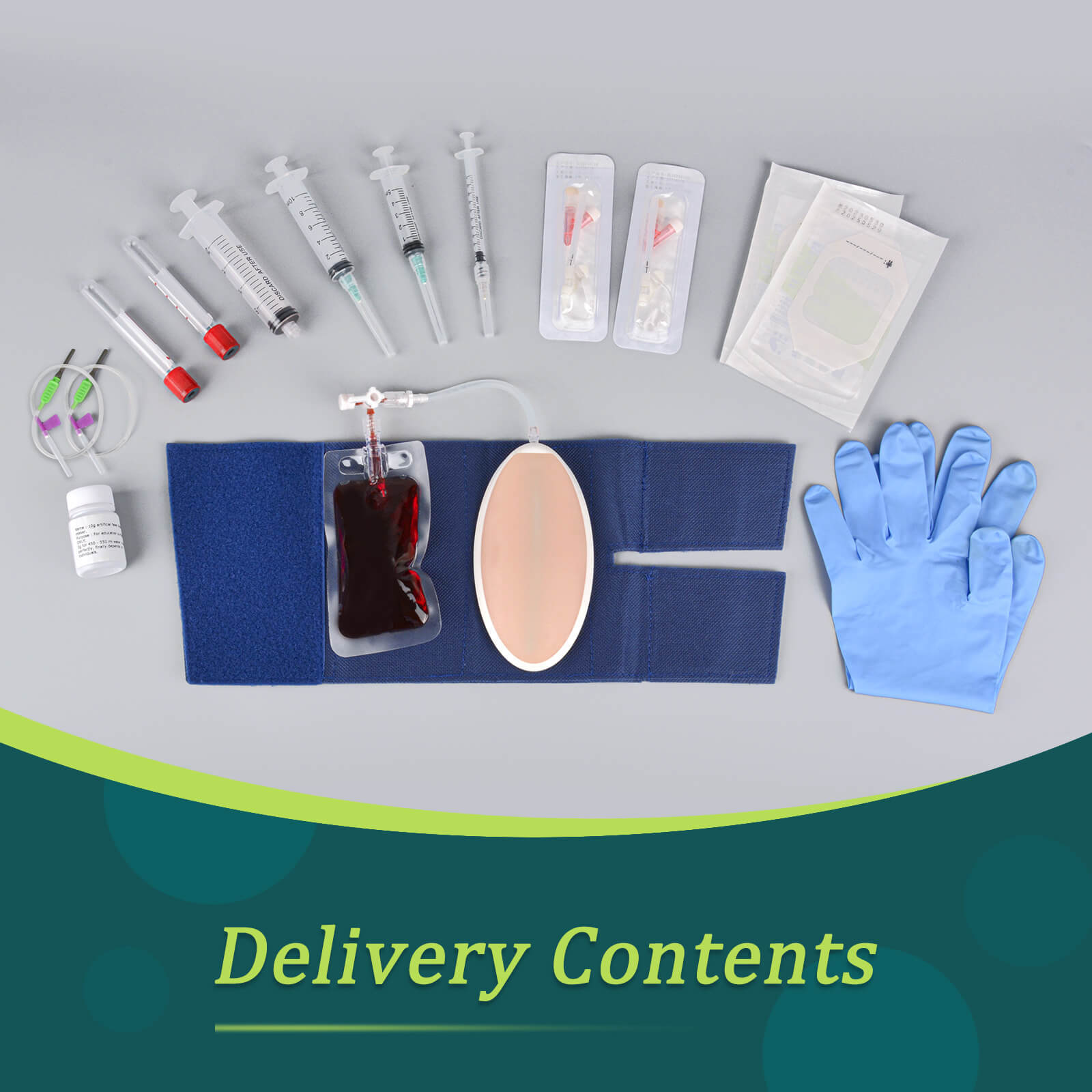 MedEduQuest Wearable IV Insertion & Cannulation Practice Kit for Nursing Students
