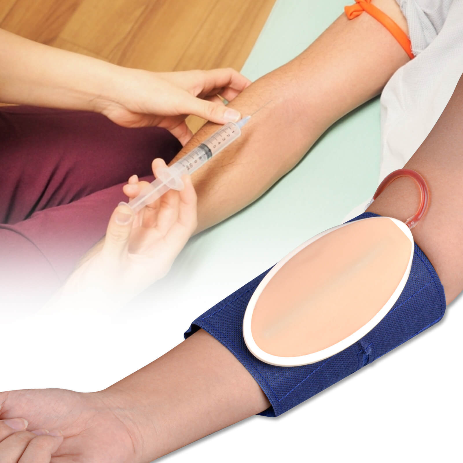 MedEduQuest Wearable IV Insertion & Cannulation Practice Kit for Nursing Students